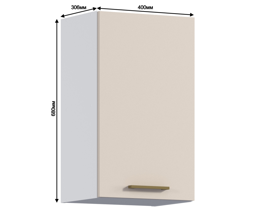 Соренто, Соренто шкаф 1 дв 40х68 см