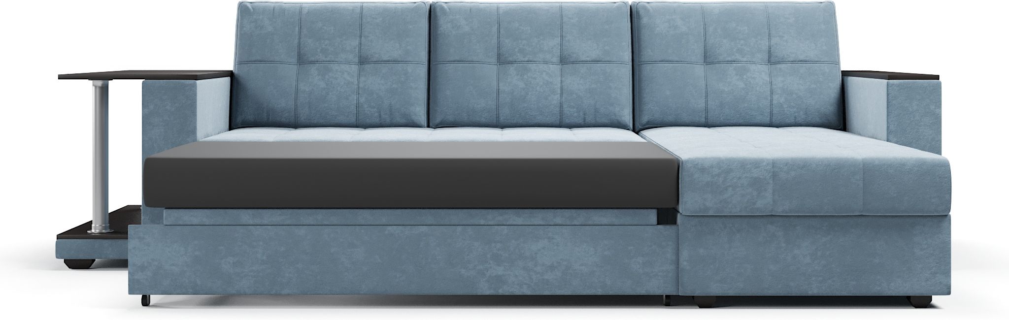 Диваны угловые, Диван-кровать угловой со столом Атланта Классик 145, велюр