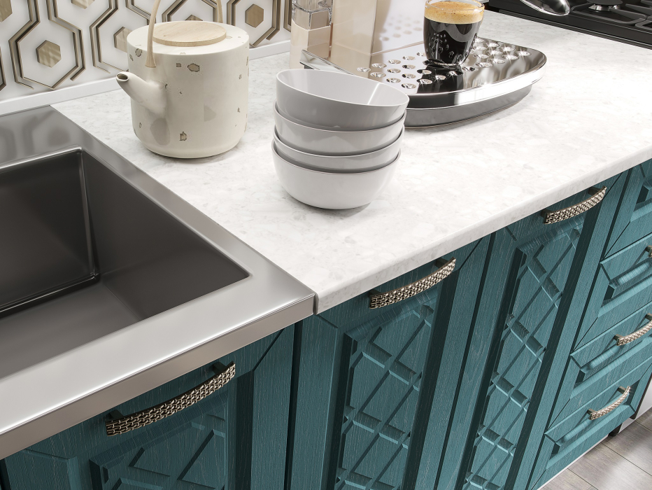 Кухонные гарнитуры, Кухня Агава 1,6 м Акация Белая/Моренга МДФ