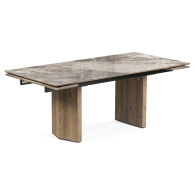 Обеденные столы, Стеклянный стол Монерон 200(260)х100х77