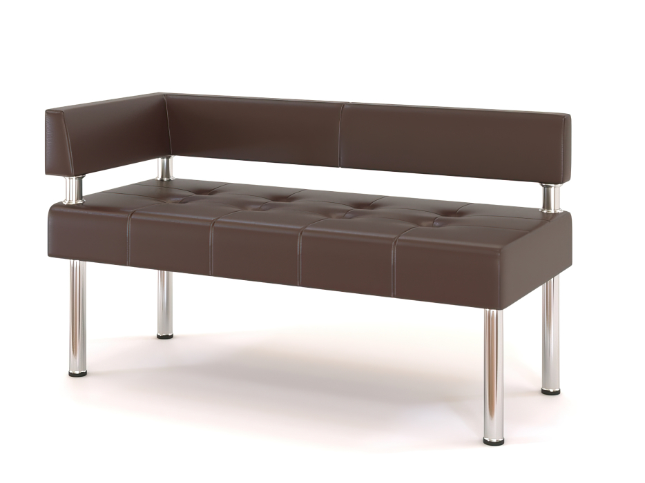 Офисные диваны, Офисный диван бизнес угловой. С левым углом 100см