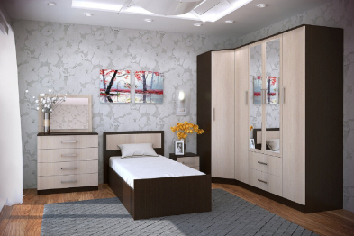 Кровать 90х200 с проложками ДСП Фиеста LIGHT