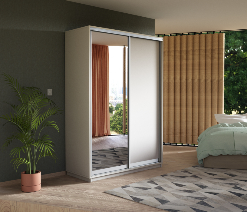 Шкафы-купе, Шкаф-купе Экспресс Медиум дуо 2400 x 1200 x 600