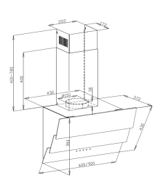 Вытяжка MAUNFELD MANCHESTER LIGHT 90 черное стекло