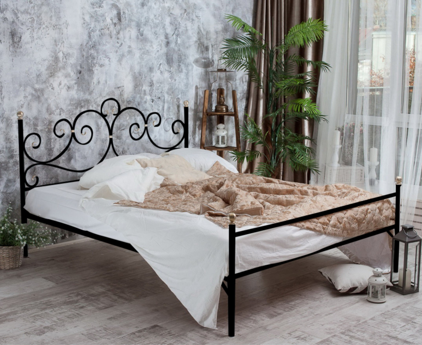 Кованые кровати, Кованая кровать Флоренция 1.8 с одной спинкой