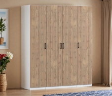 Для одежды, Шкаф четырехдверный Макс 2000 мм, вариант №2 (ЛДСП)
