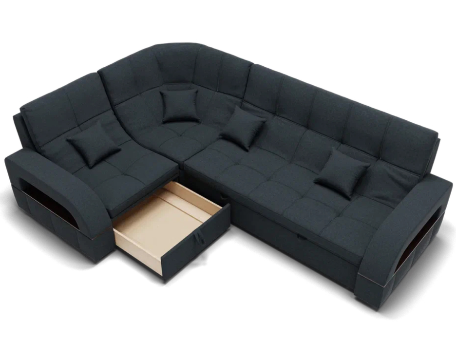 Диваны угловые в гостиную, Модульный диван Майами-3,микровелюр,антивандальная и водостойкая ткань,венеция