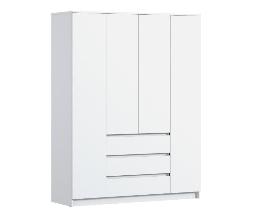 Шкафы распашные, Шкаф 4 дверный с ящиками Леон СБ-3364