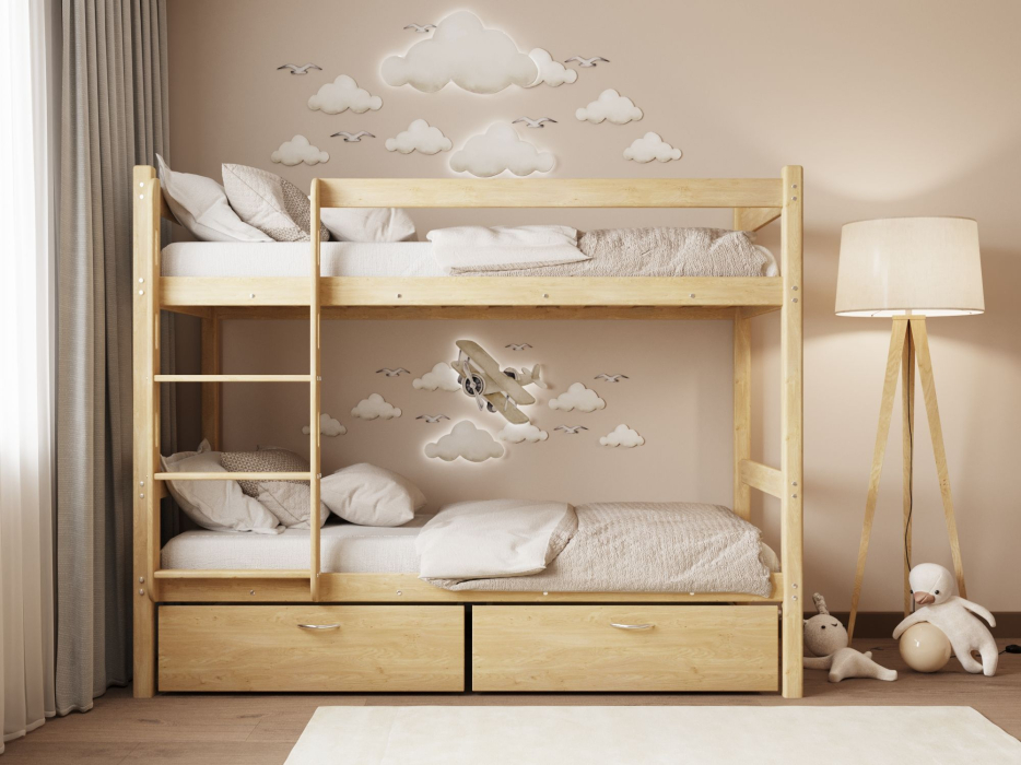 Кровати из массива, Двухъярусная кровать Мартина 80х200