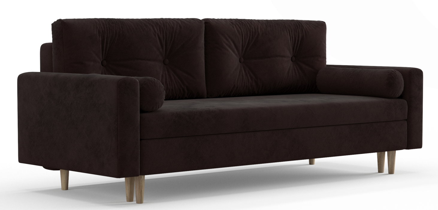 Диваны еврокнижки, Диван-кровать Таврида, пружинный блок, велюр