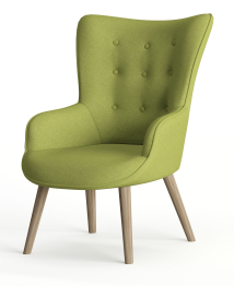 Кресло дизайнерское Шелли, рогожка