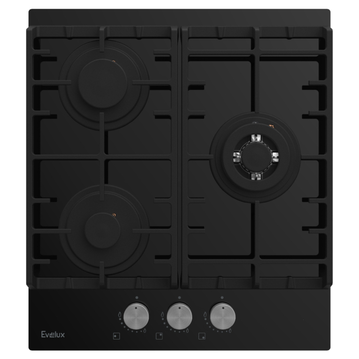 Встраиваемые варочные панели, Варочная панель газовая EVELUX HEG 450 BG