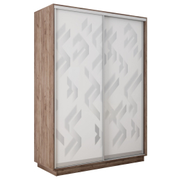 Шкаф-купе Экспресс 2-х дверный Фотопечать Ленты Стекла 120х60х240