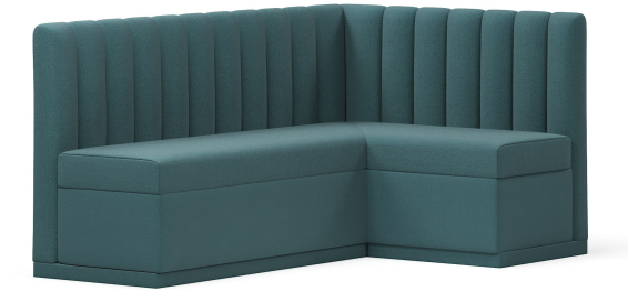 Кухонный угловой нераскладной диван Кафф, велюр