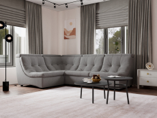 Диваны угловые в гостиную, Угловой Диван Монако-3 ППУ, велюр