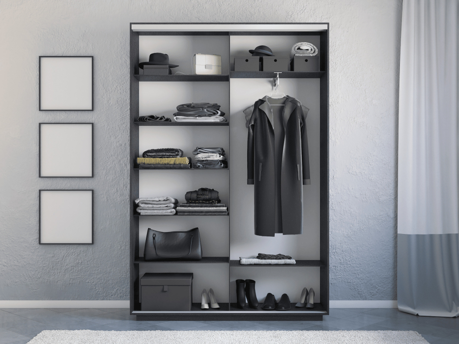 Шкафы-купе 2-х дверные, Шкаф-купе Экспресс 2-х дверный Фотопечать Квадрат Стекла 120х45х220