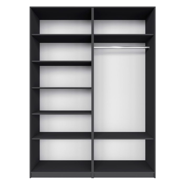 Шкафы распашные, Распашной шкаф Локер 800+800 с полками слева