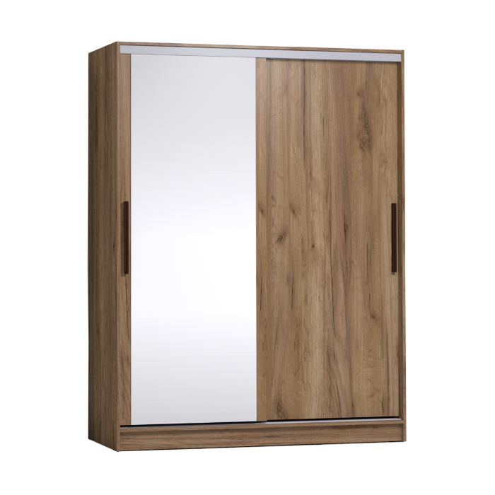 Шкафы-купе 2-х дверные, Шкаф-купе 2-дв  Strike 1600 зеркало/лдсп  (в2105*ш1600*г595)