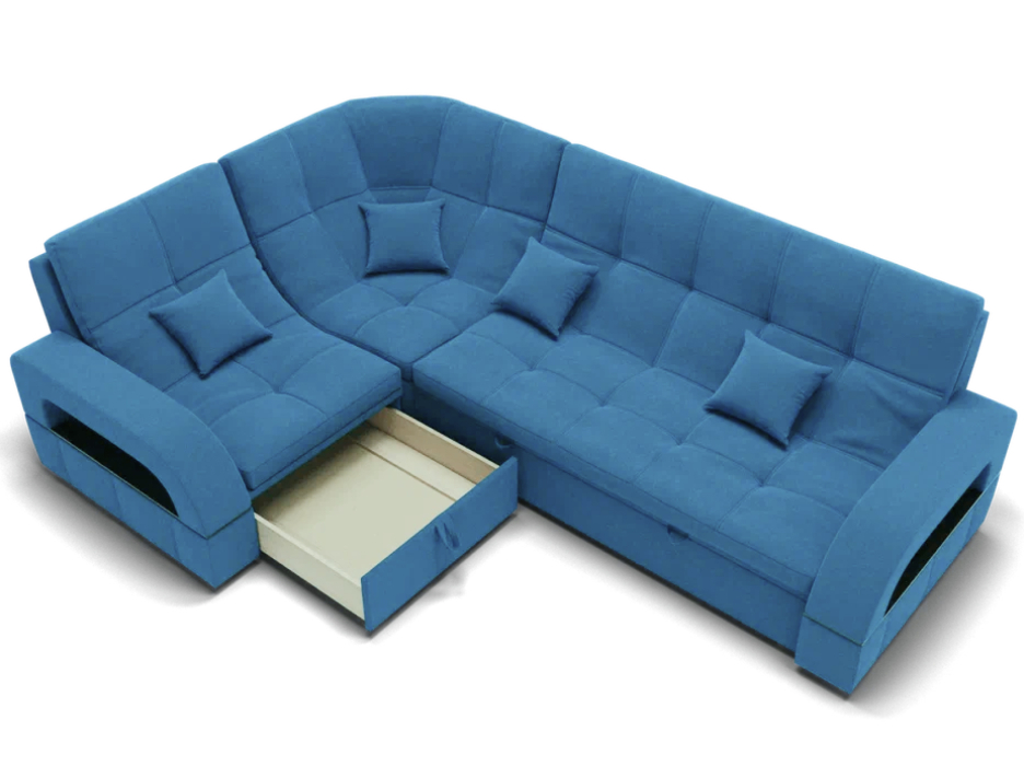 Диваны угловые в гостиную, Модульный диван Майами-3,микровелюр,антивандальная ткань,венеция