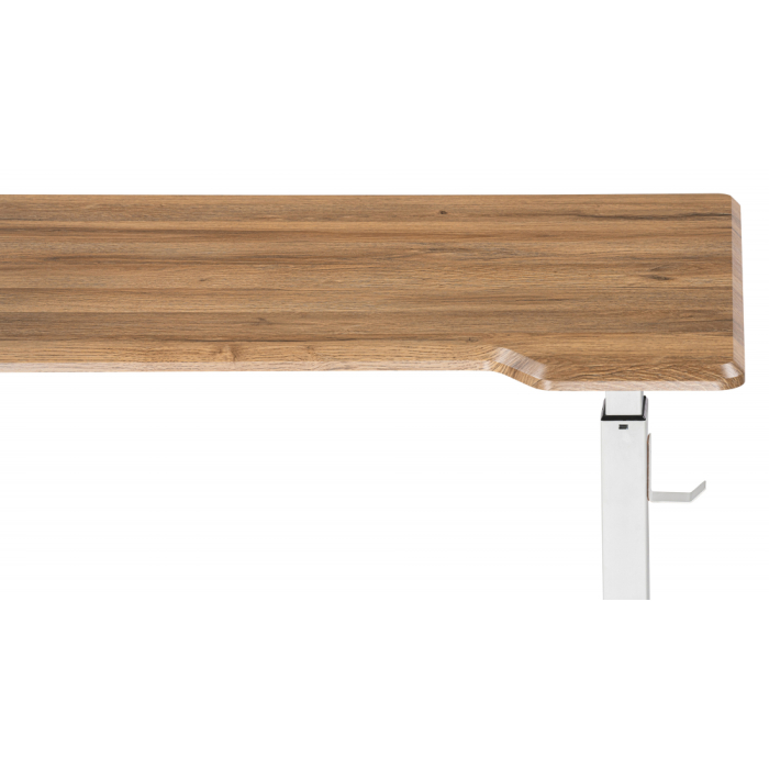 Прямые компьютерные столы, Компьютерный стол Маркос с механизмом подъема 120х75х75, белый