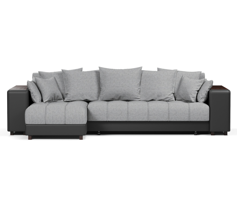 Диваны угловые, Диван угловой Дубай еврокнижка рогожка+экокожа