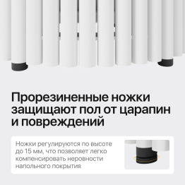 Стол овальный обеденный с металлическим белым подстольем 180*90*75