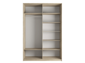 Шкаф-купе Эста 2-х дверный ДСП/Стекла фисташка/Доводчик 180х66х240