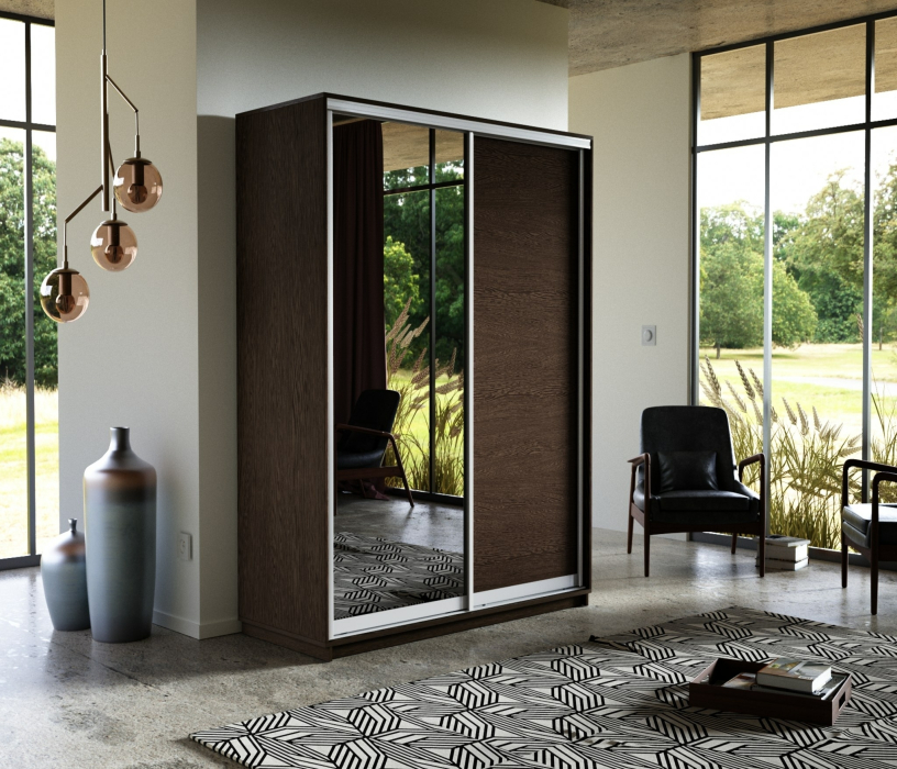 Шкафы-купе, Шкаф-купе Экспресс Медиум дуо 2400 x 1600 x 600