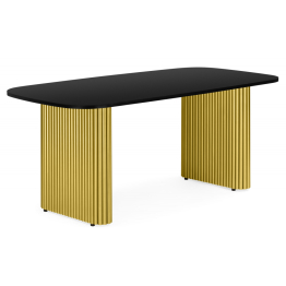 Деревянный стол Бавария 200*90 (золотые ноги)