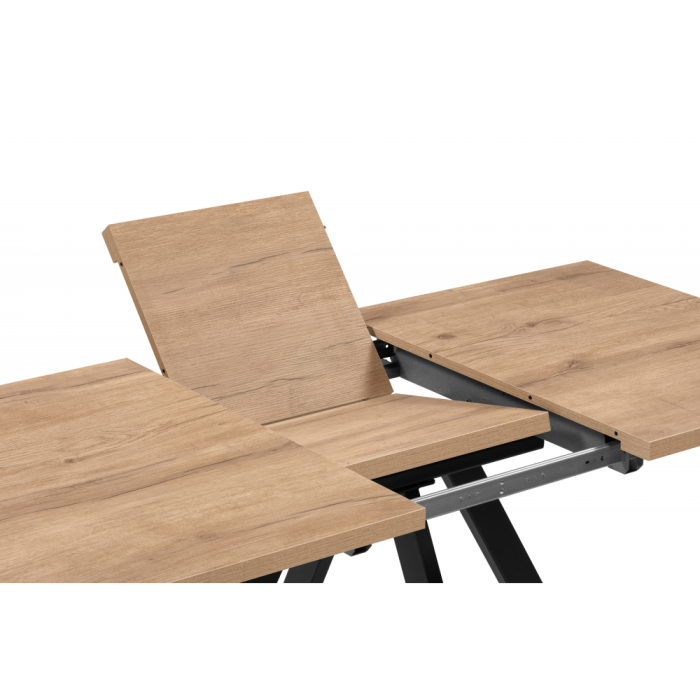 Обеденные столы, Деревянный стол Райн 32 116(160)x77 (черные ноги)