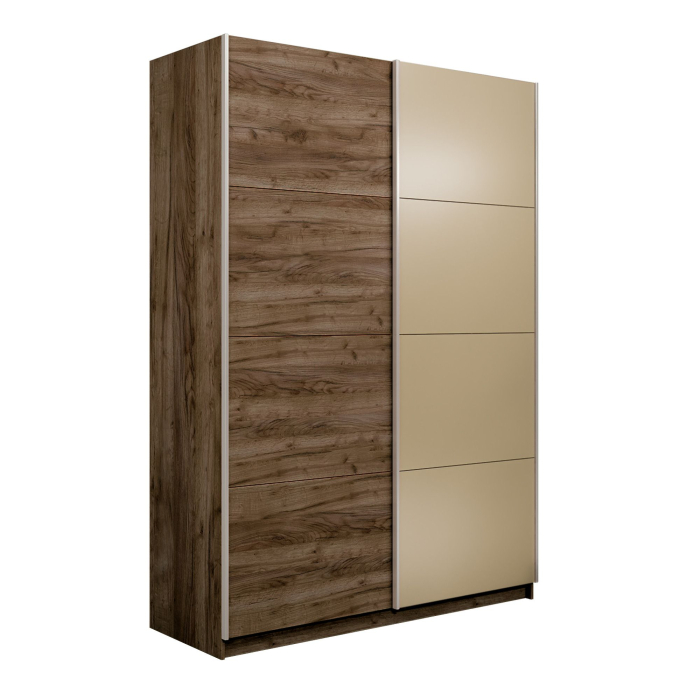 Шкафы-купе 2-х дверные, Шкаф-купе Прайм 2-х дверный ДСП/Стекло фисташка/Доводчики 160х57х230