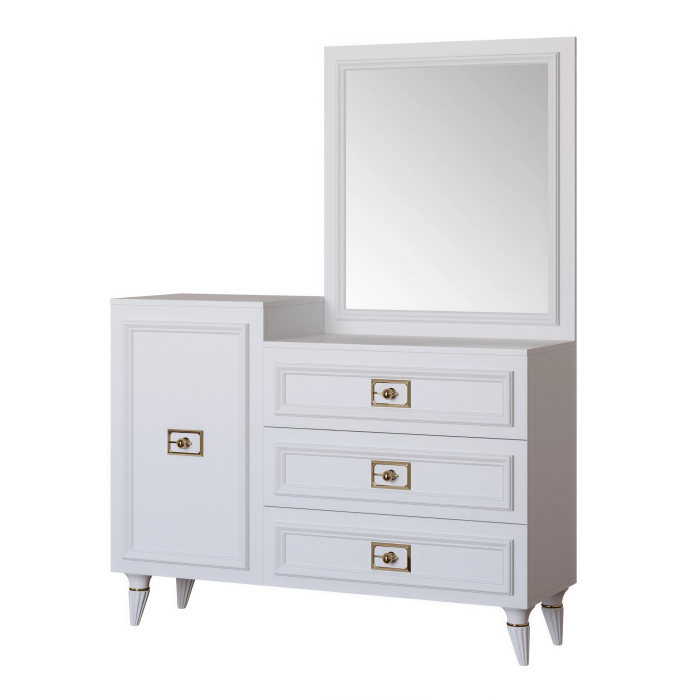 Комоды, Комод Валенсия 120х42x90 см золото