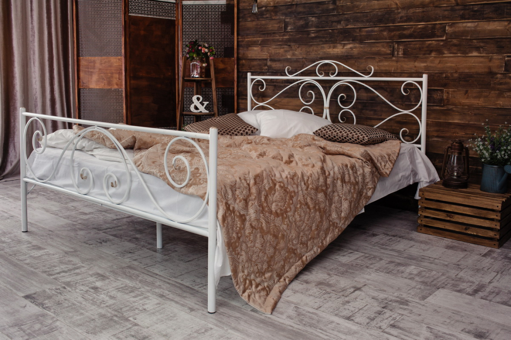 Кованые кровати, Кованая кровать Валенсия 1.6 с двумя спинками