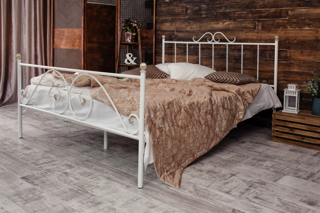 Кованые кровати, Кованая кровать Оливия 1.8 с двумя спинками