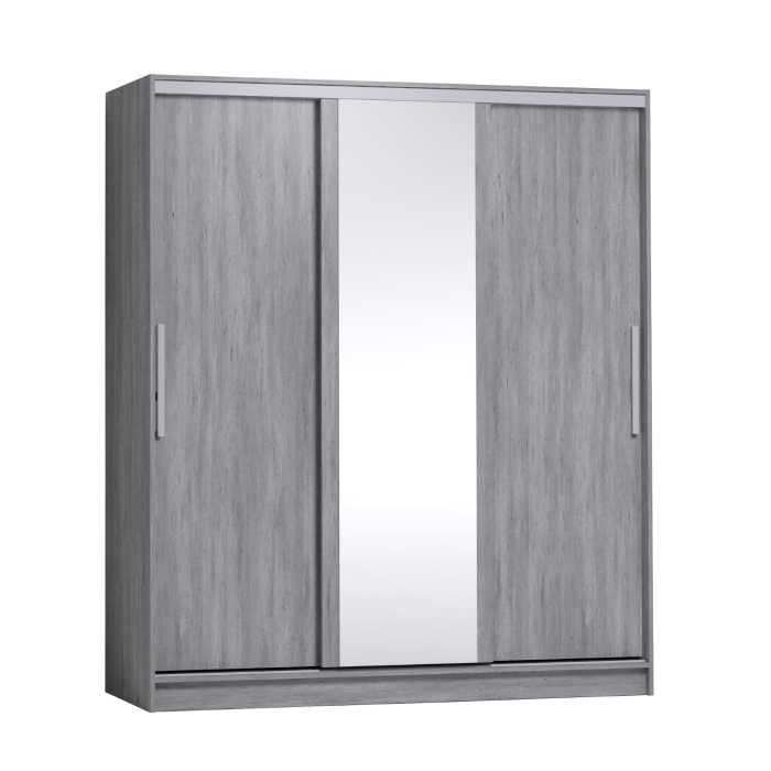 Шкафы-купе 3-х дверные, Шкаф-купе 3-дв  Strike 1800 зеркало/лдсп  (в2105*ш1800*г595)