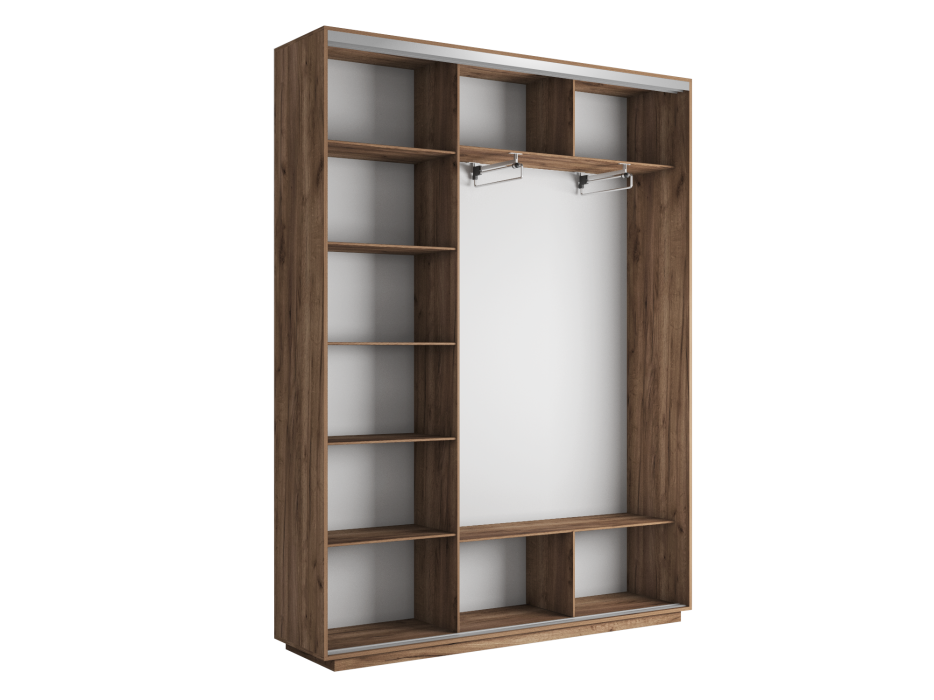 Шкафы-купе 3-х дверные, Шкаф-купе Экспресс Экспенс трио 2400 x 2400 x 450