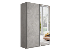 Шкафы-купе 2-х дверные, Шкаф Прайм дуо ДСП+зеркало 2300 х 1200 х 570
