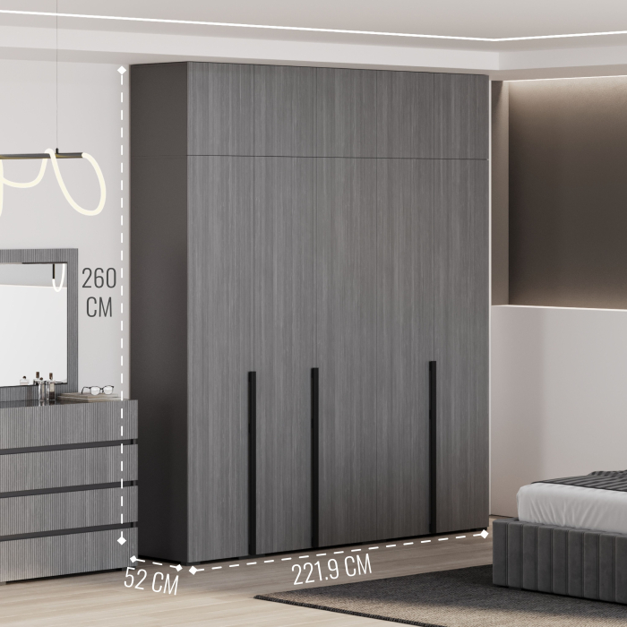 Шкафы распашные, Шкаф Болонья в спальню 5-дверный