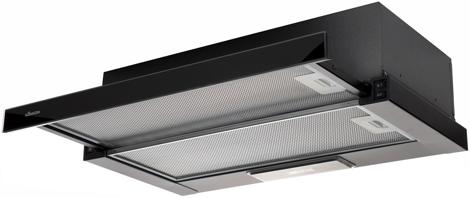 Вытяжки, Кухонная вытяжка Konigin Helena Black Glass 60