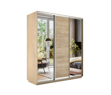 Шкафы-купе, Шкаф-купе Экспресс Медиум (2 зеркала) трио 2200 x 2400 x 600