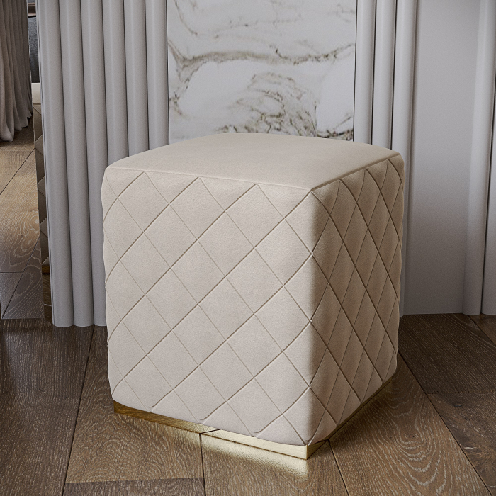 Пуф в прихожую, Пуф Савелья кашемир