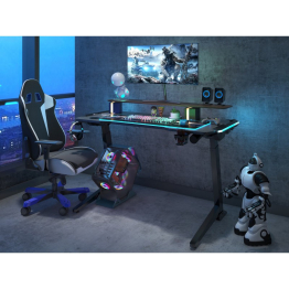 Стол для компьютера с электроприводом и RGB-подсветкой FoxGear FG-ZE-49B