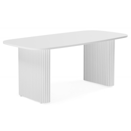 Деревянный стол Бавария 200*90 (белые ноги)