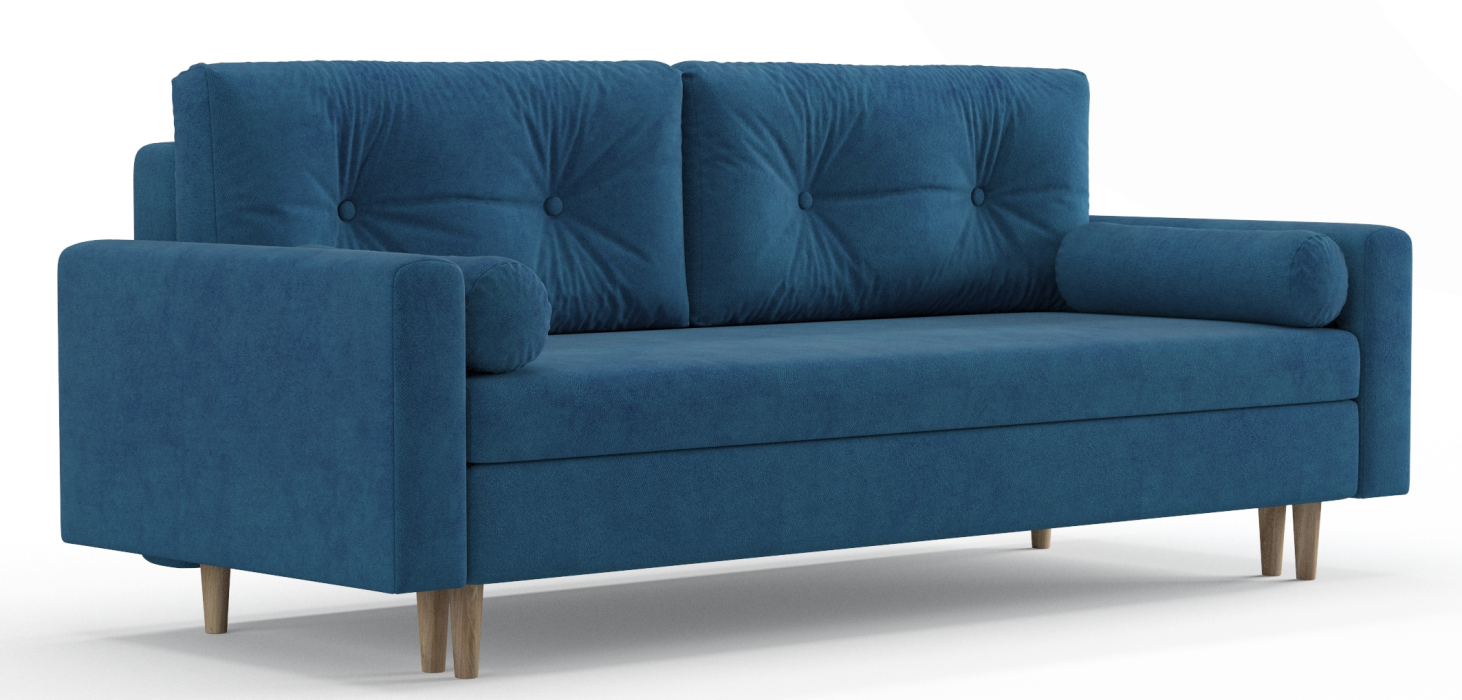 Диваны еврокнижки, Диван-кровать Таврида, пружинный блок, велюр