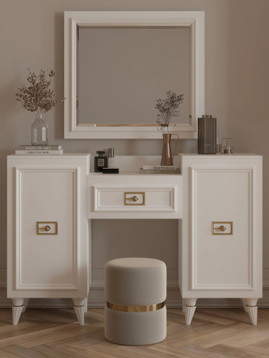 Туалетные столики, Туалетный столик Валенсия (1335х420х900) (золото)