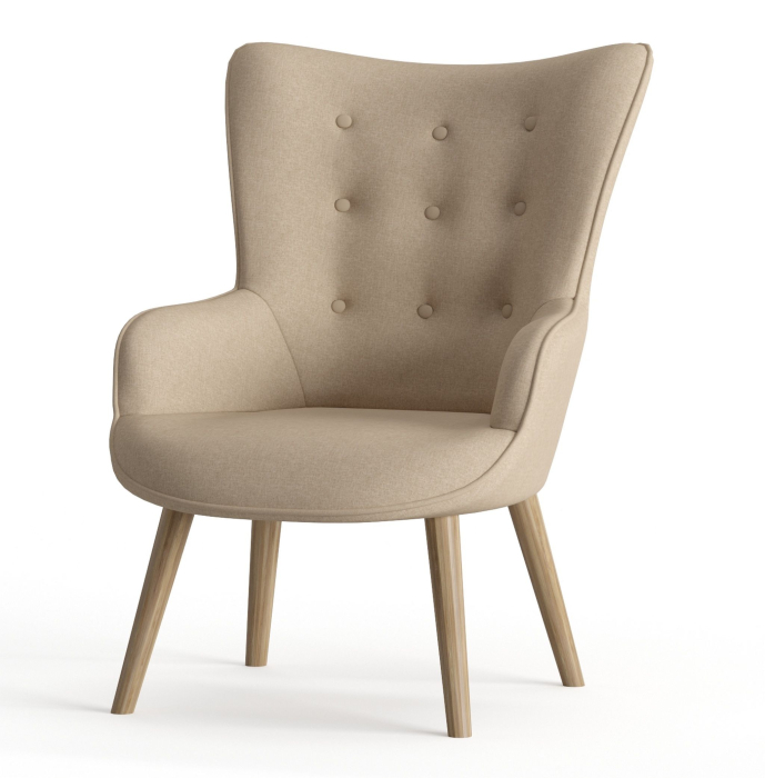 Кресло для отдыха, Кресло дизайнерское Шелли, рогожка