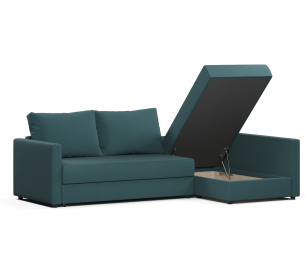 Диван угловой Фрисби дельфин, велюр