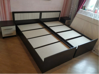 Кровать 90х200 с проложками ДСП Фиеста LIGHT