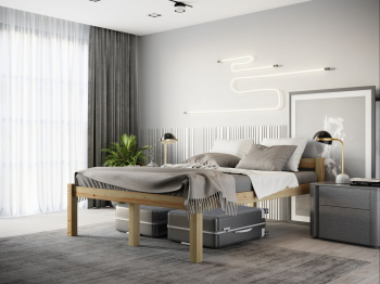 Высокая кровать Геральд 120х200