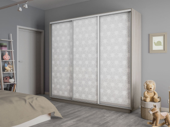 Шкаф-купе Экспресс 3-х дверный Фотопечать Калейдоскоп Стекла 180х45х240